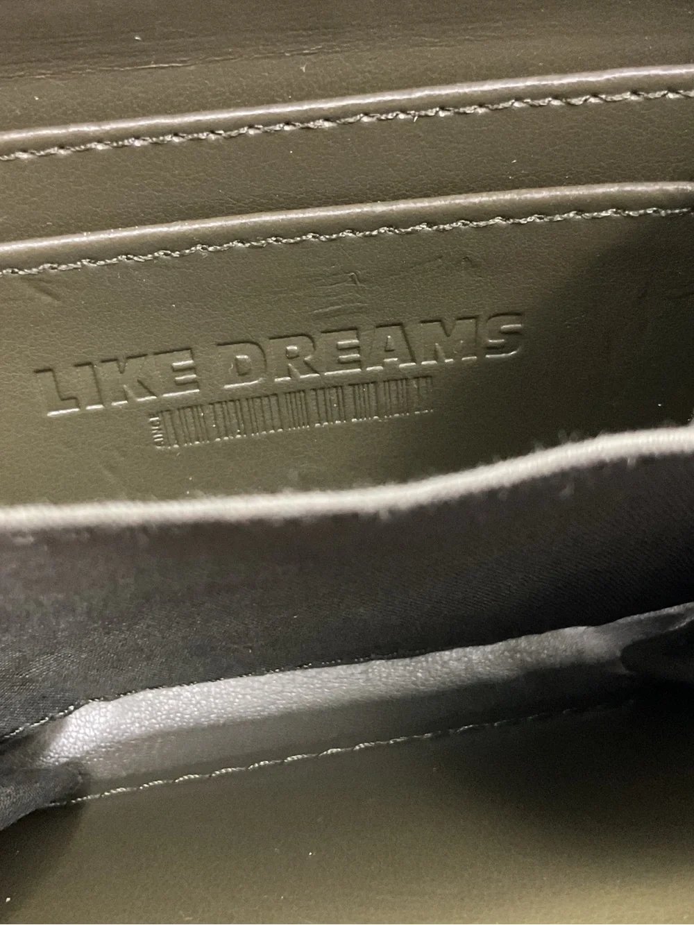 Like Dreams Olive Green Zip-Around Women's Wallet 5 in x 3 in